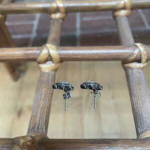 Chic Black Stud Earrings